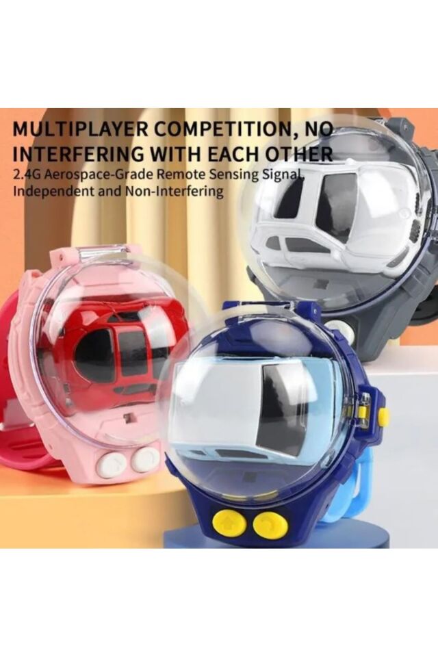 SAAT ŞEKLİNDE KOLDA TAŞINAN ve KUMANDA EDİLEN MİNİ UZAKTAN KUMANDALI ARAÇ R/C MİNİ CAR WRIST CONTROL