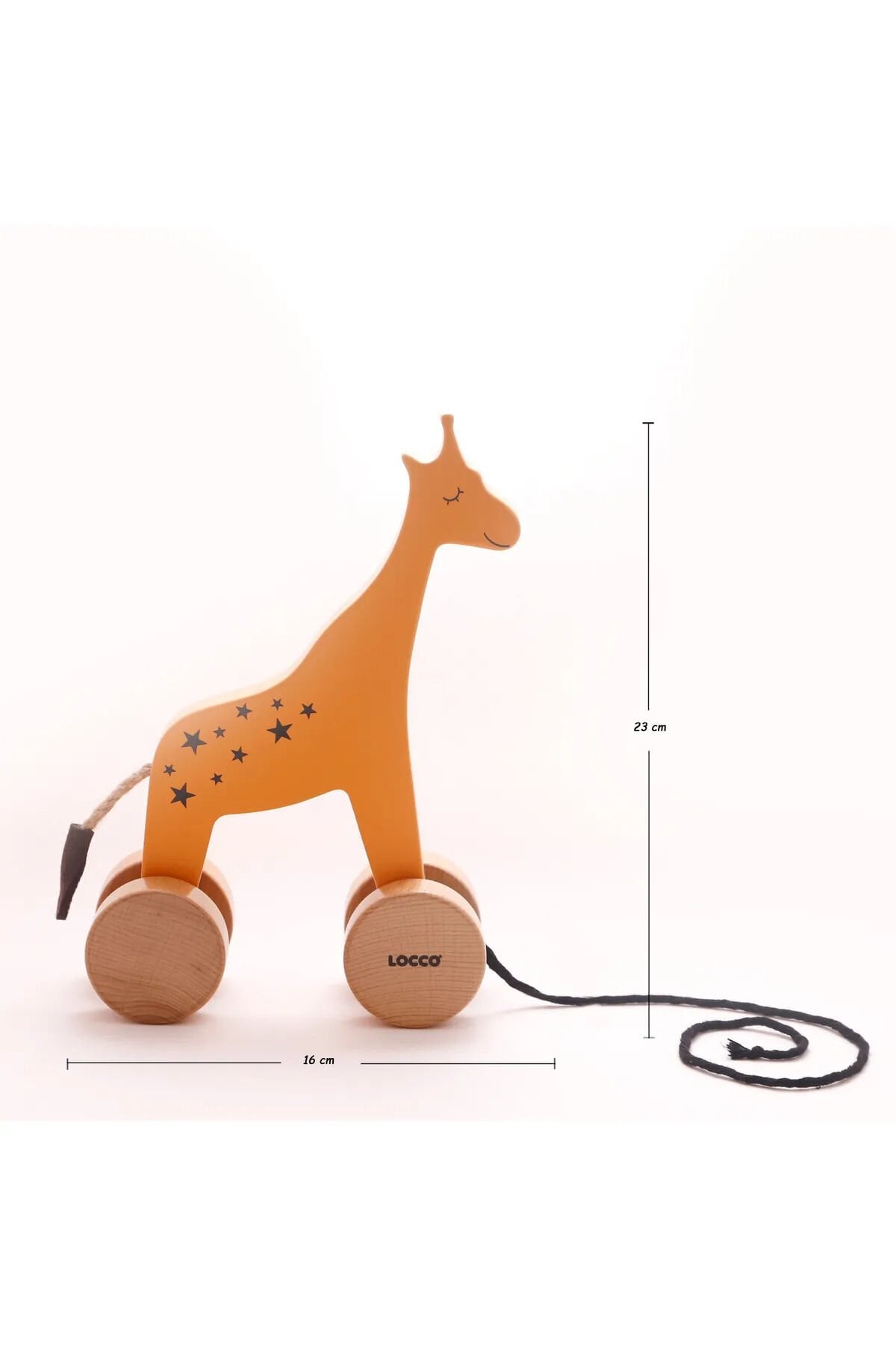 AHŞAP ZÜRAFA SARI WOODEN GİRAFFE YELLOW AHŞAP OYUNCAK Sari