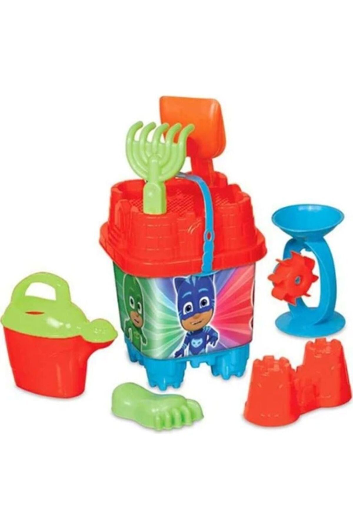 Pjmask kale kova seti büyük boy 40x20x20 cm 7 parça deniz kum seti