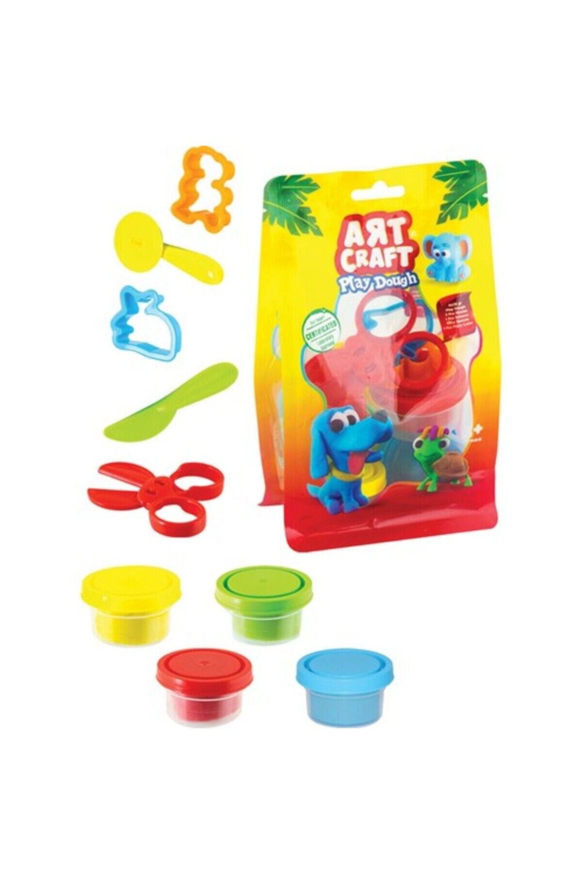 oyun hamuru 4’Lü Poly bag 112 Gram Hamur Set play dough 10 parça