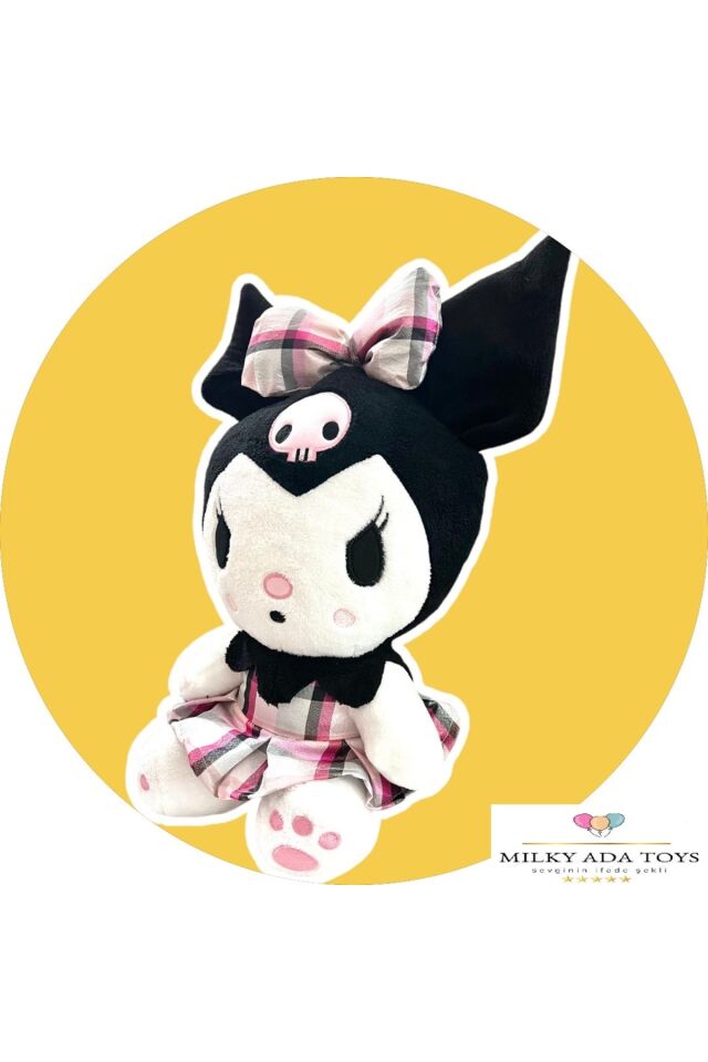 Milky Kuromi Peluş 50 cm Çok Renkli Kaliteli Kumaş Oyun ve Uyku Arkadaşı