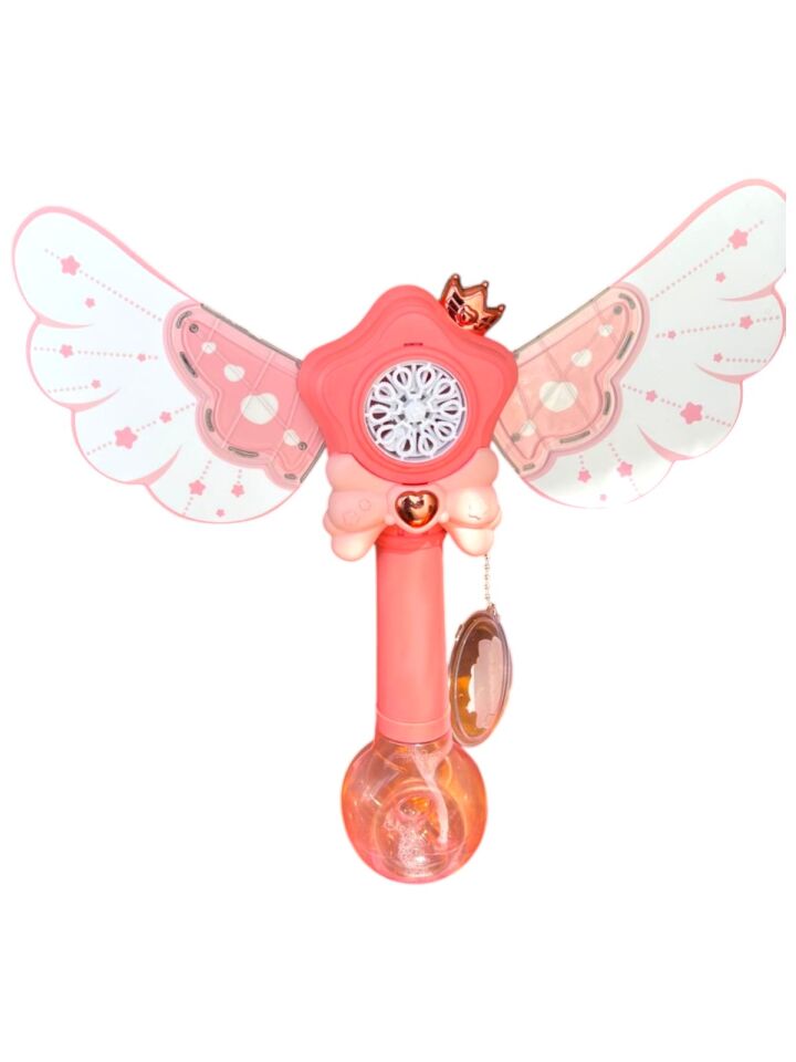 Bloomie Unicorn Asa Şeklinde Baloncuk Tabancası Şarjlı Işıklı Oyuncak Köpük Makinesi