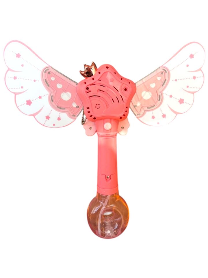 Bloomie Unicorn Asa Şeklinde Baloncuk Tabancası Şarjlı Işıklı Oyuncak Köpük Makinesi