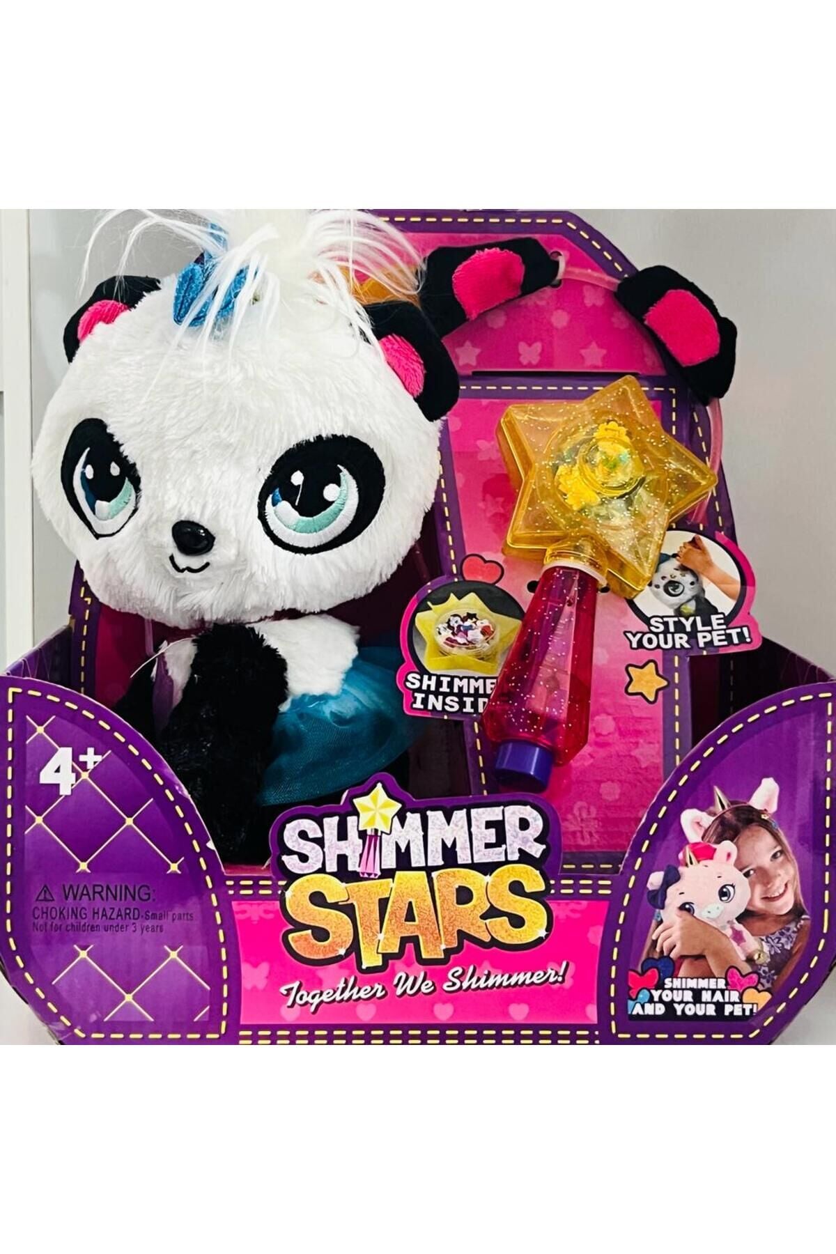 PRESTİJ OYUNCAK SHIMMER STARS PET PELUŞ OYUNCAK 30 CM KÖPEK-KEDİ-PANDA
