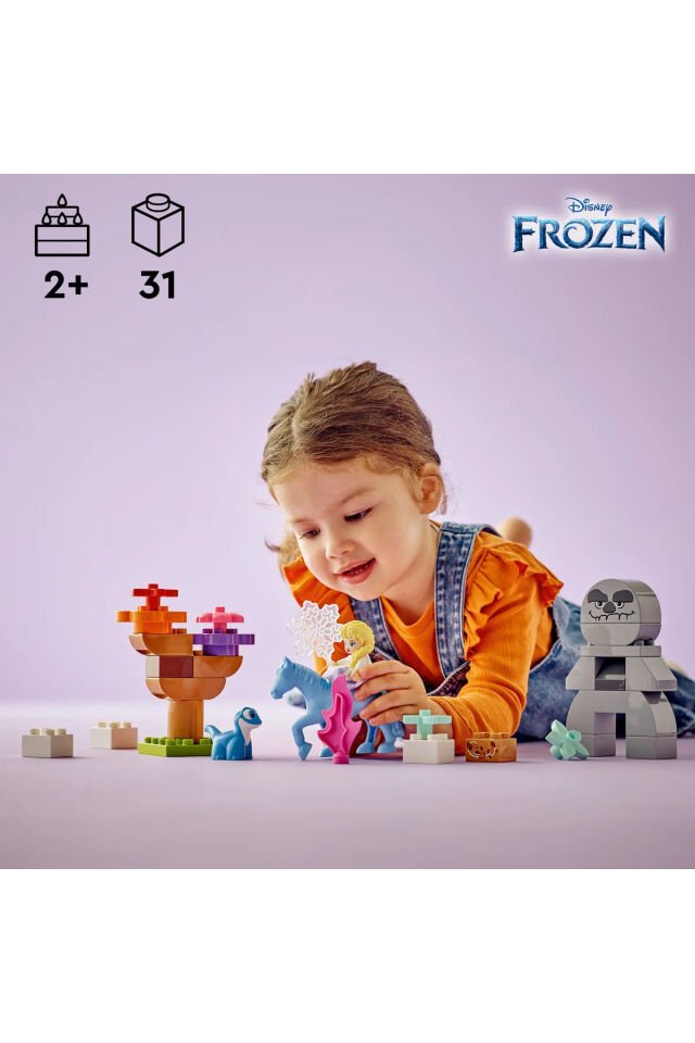 ® DUPLO® | Disney Elsa ve Bruni Büyülü Ormanda 10418 - 2+Eğitici Oyuncak Yapım Seti (31P)