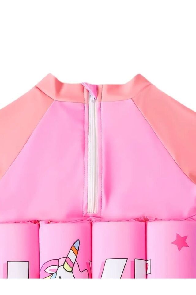 Çocuklar için (1-2yaş) süngerli yüzme mayosu unicorn desenli kız (yurtiçi) 1 adet swimwear