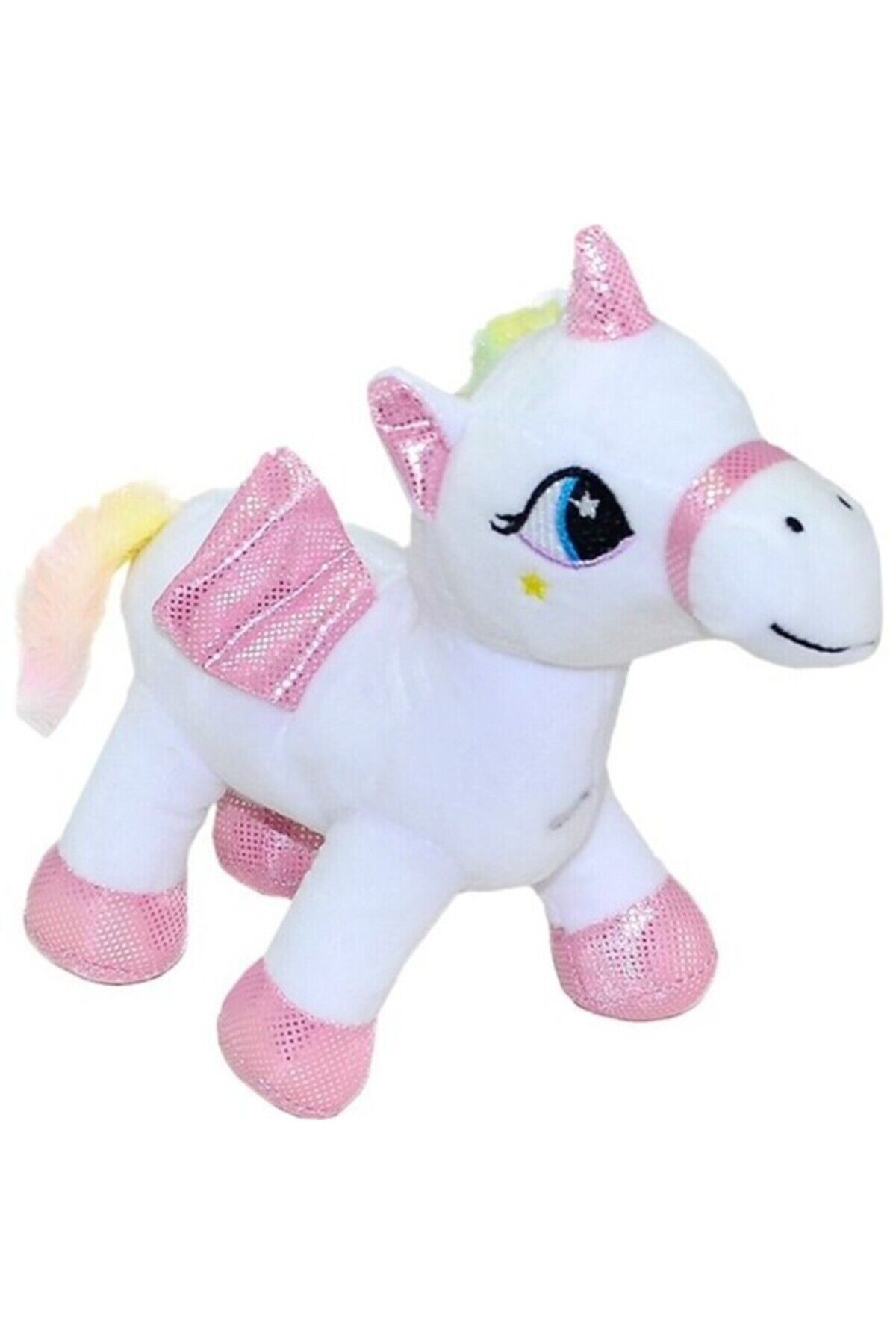PELUŞ KANATLI UNİCORN PONY AT 20 CM SEVİMLİ SOFT YUMUŞAK OYUNCAK OYUN ve UYKU ARKADAŞI