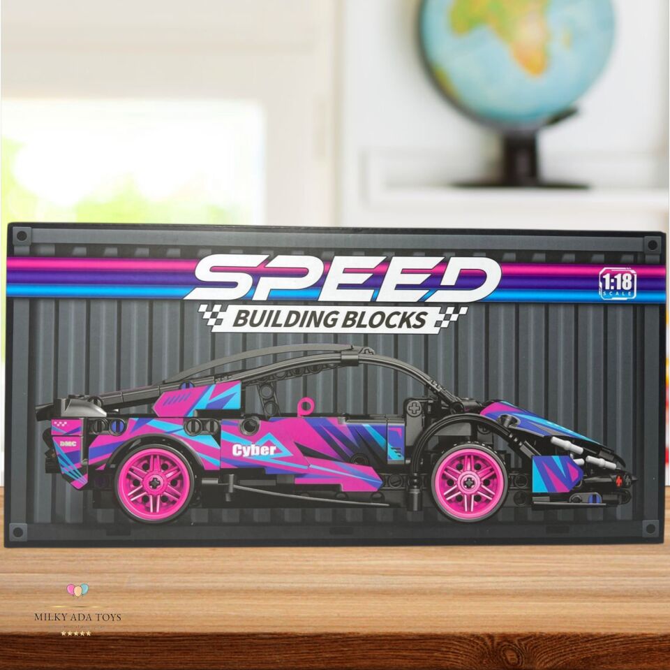 speed building blocks süper spor arabalar 1:18 ölçek 25-30 cm 420+ parça blok seti 8 FARKLI MODEL - Blok araçlar lego spor arabalar