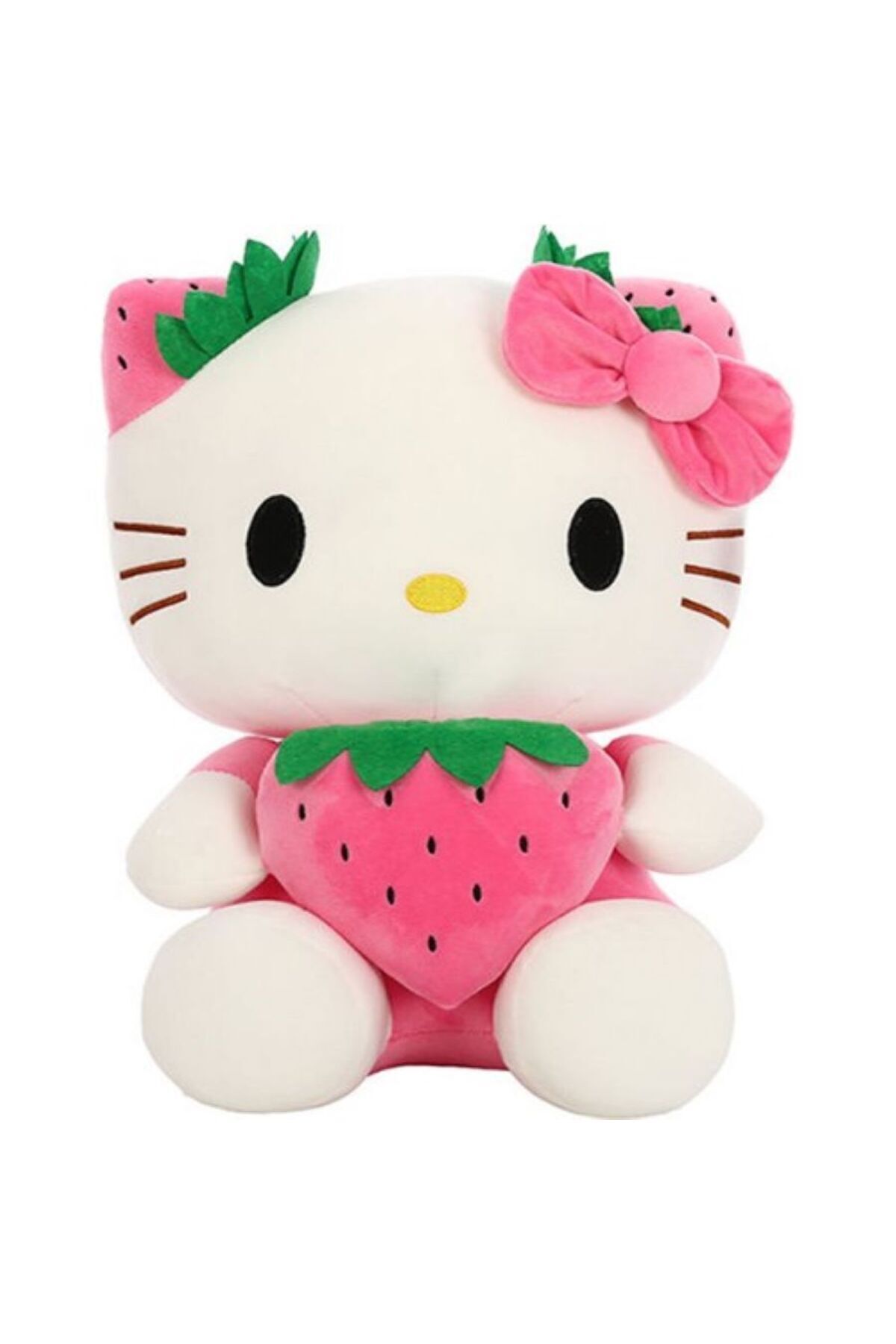 Hello Kitty Peluş Soft Çok Renkli Kaliteli Kumaş Oyun Ve Uyku Arkadaşı 38 Cm X 35 Cm X 16 Cm