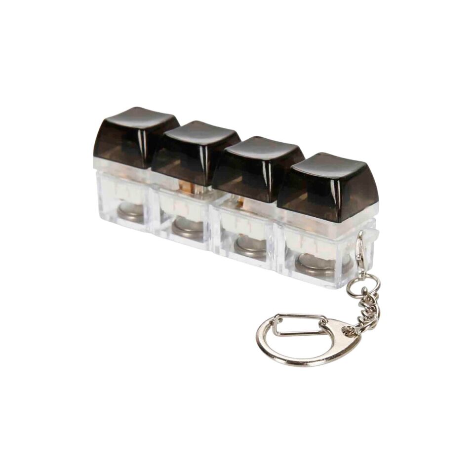 Işıklı anahtarlık klavye stres giderici switch click sesli mavi çok renkli RGB LED ışıklar
