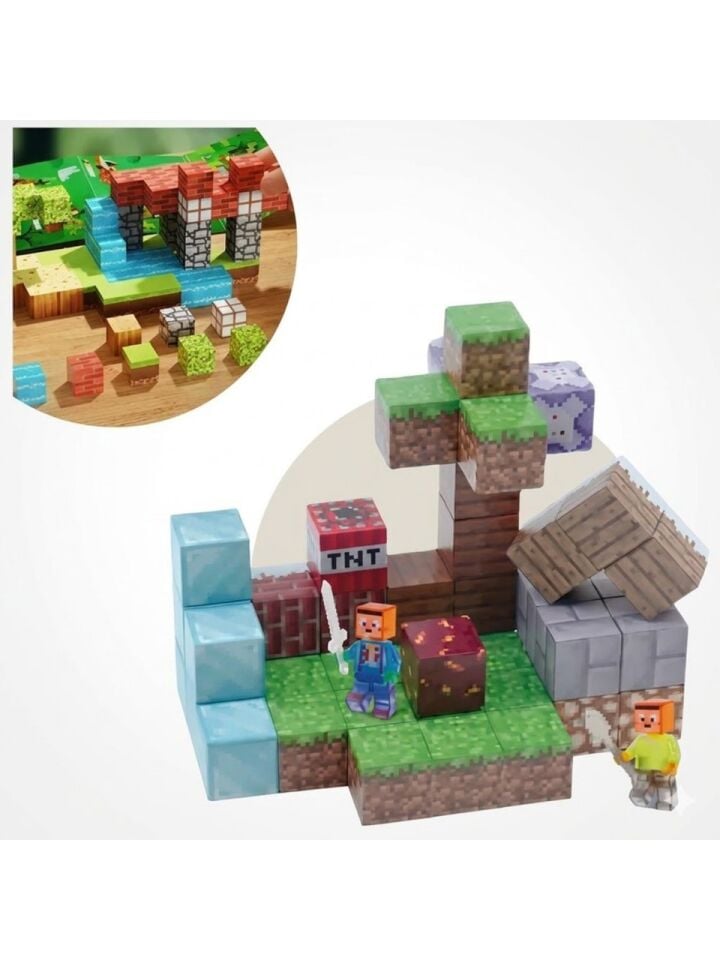 My world Minecraft manyetik yapı blokları 87 parça