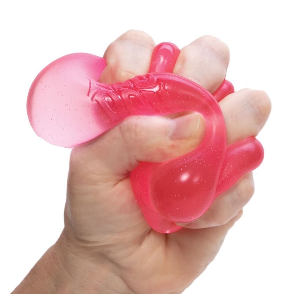 Nee Doh squish stres küpü nice cube 6x6 cm 3 asorti mor-pembe super solid squish