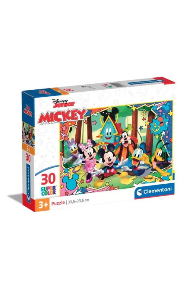 DISNEY JUNIOR MİCKEY PUZZLE 30 SUPER COLOR 33,5X23,5 CM YAP BOZ