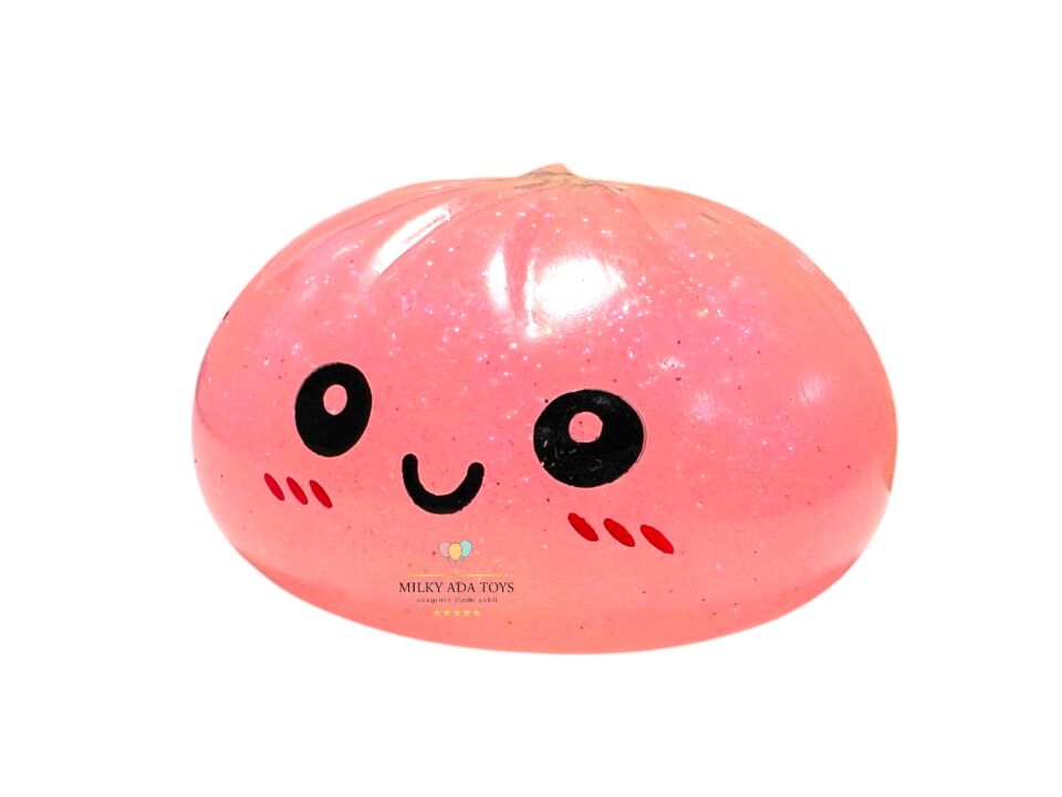 Bun squishy dumbling glitter simli stres oyuncağı sukuşi çin mantısı sürpriz kutu 1 adet