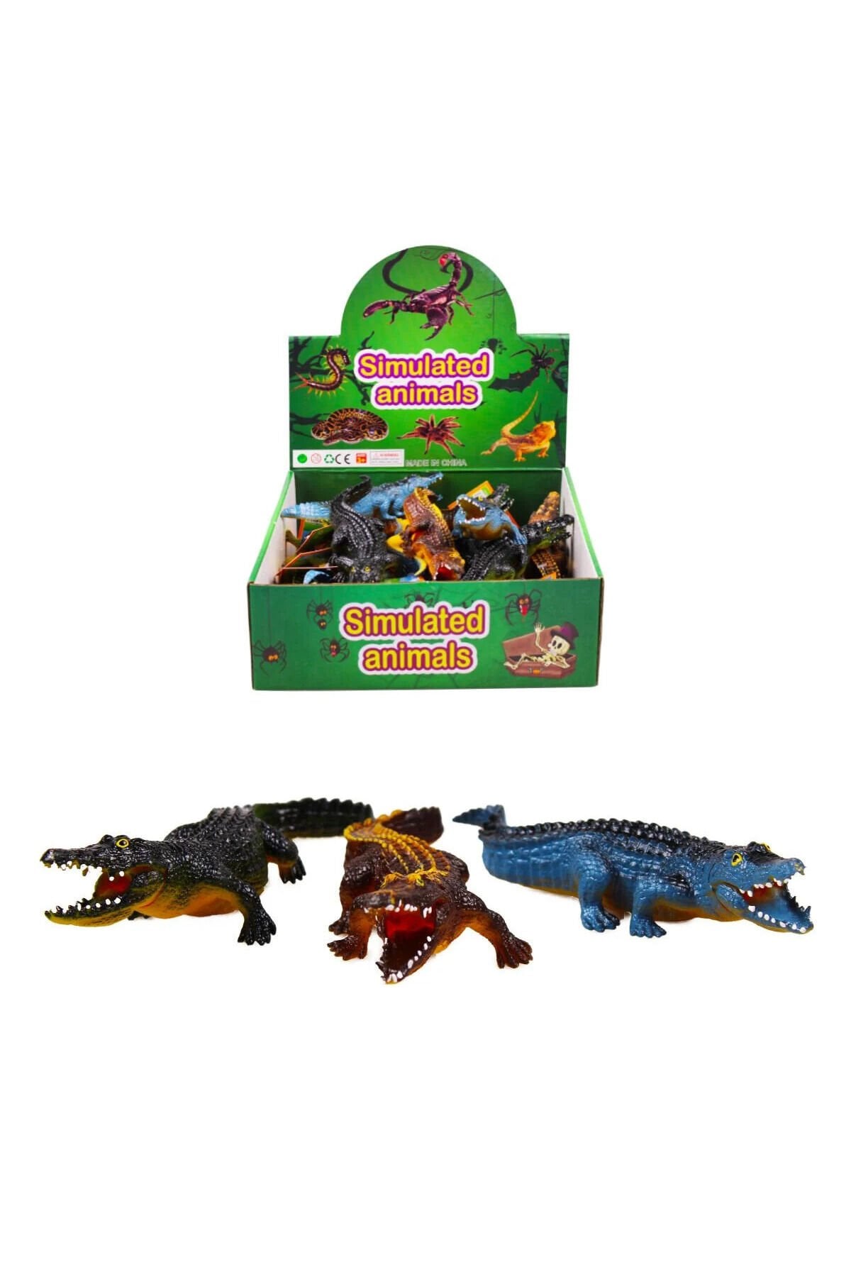 TİMSAH PVC ESNEK HAREKETLİ CROCODİLE RENKLİ 20 CM 3 in 1