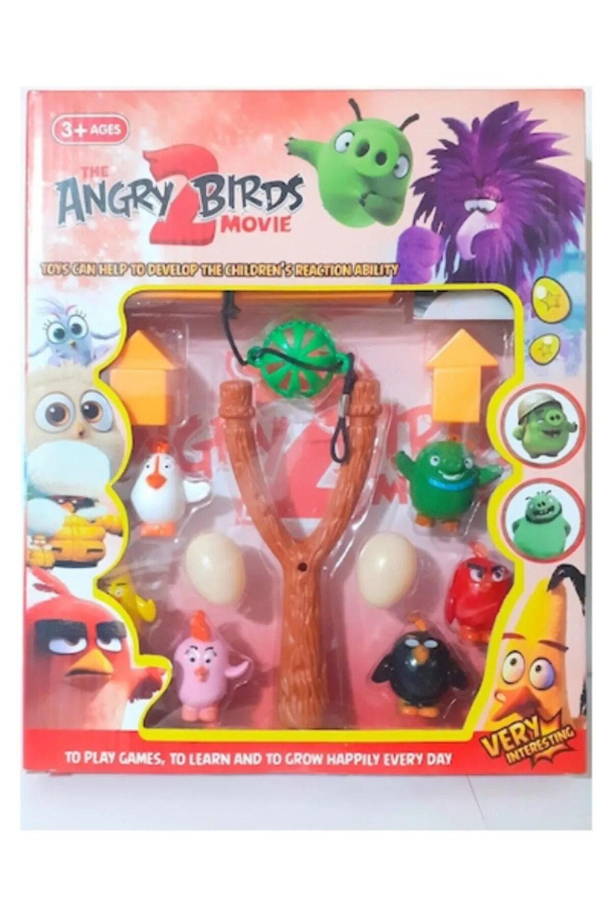 ANGRY BIRDS 2 SERİSİ OYUN SETİ SAPANLI 12 parça