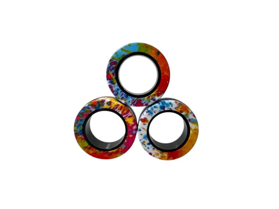 Manyetik parmak fidget stres oyuncağı finger fidget  3 lü yüzük