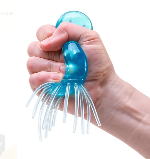 Nee-Doh jelly squishy deniz anası squishy parlak mor sar mor pembe