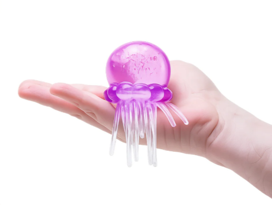 Nee-Doh jelly squishy deniz anası squishy parlak mor sar mor pembe