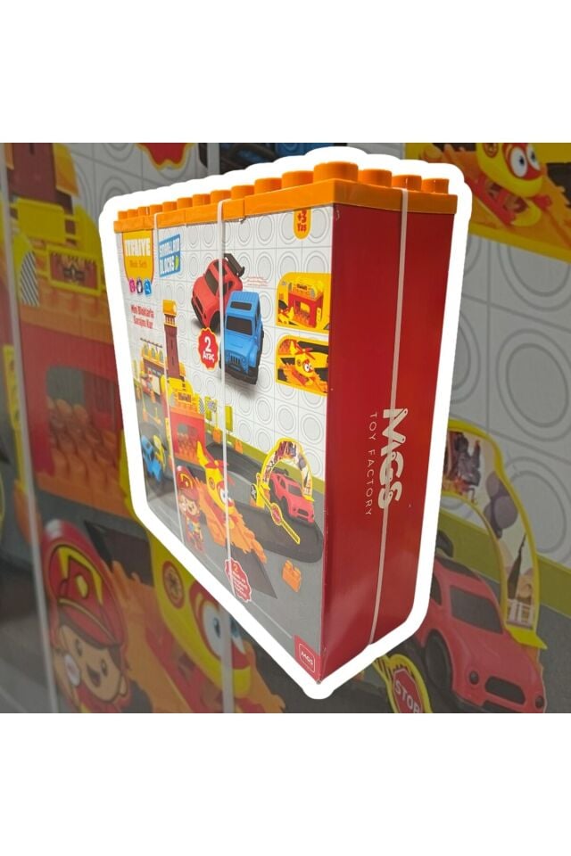 OYUNCAK İTFAİYE MERKEZİ BLOK SETİ 45 PARÇA OYUN SETİ 3+ YAŞ