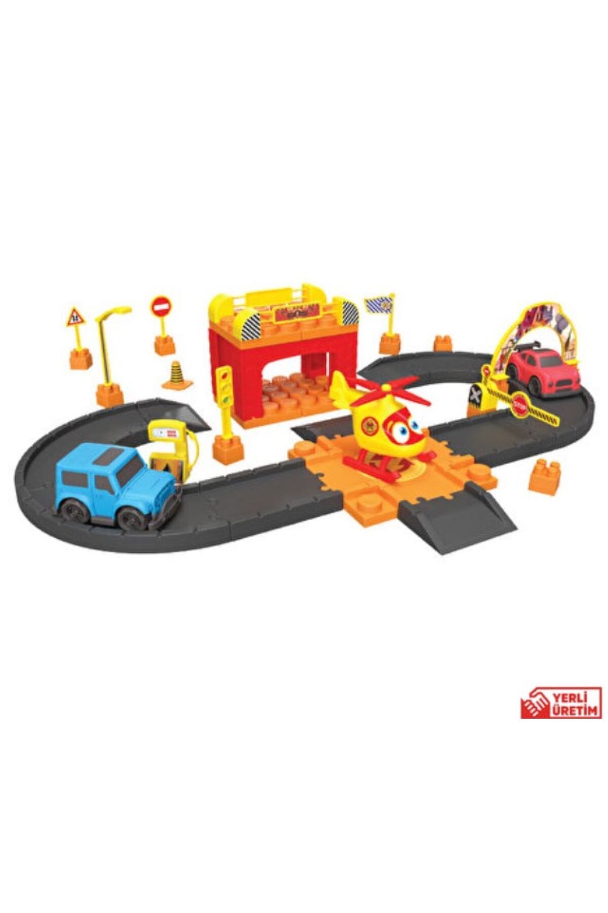 OYUNCAK İTFAİYE MERKEZİ BLOK SETİ 45 PARÇA OYUN SETİ 3+ YAŞ