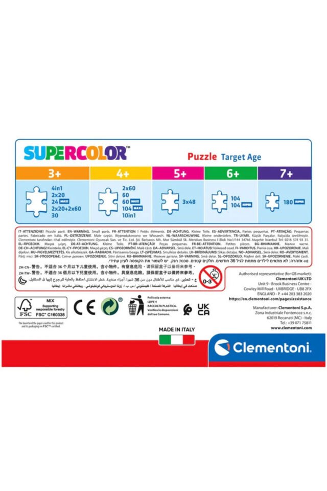 CLEMENTONİ DİSNEY FROZEN 60 PARÇA PUZZLE YAP BOZ SETİ 4+ SUPER COLOR