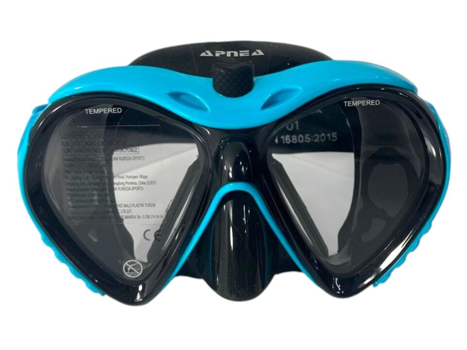 Apnea Wiper Mask Blue Mavi Dalış Maskesi Buğu Silecekli