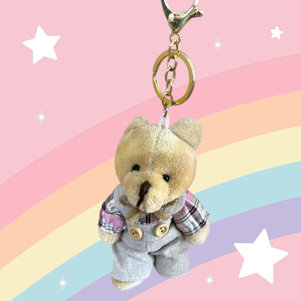 Peluş anahtarlık tavşan köpek ayı dino pony 10-13 cm