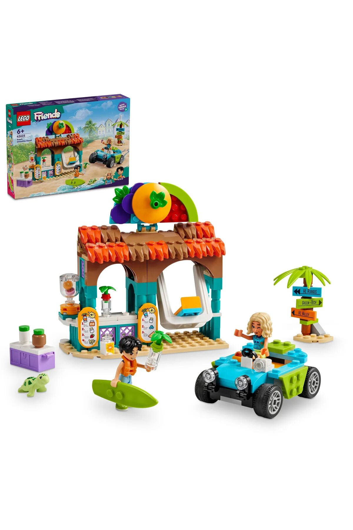 ® Friends Meyveli İçecek Plaj Standı 42625 - 6+ Çocuklar için Yaratıcı Oyuncak Yapım Seti (213P)