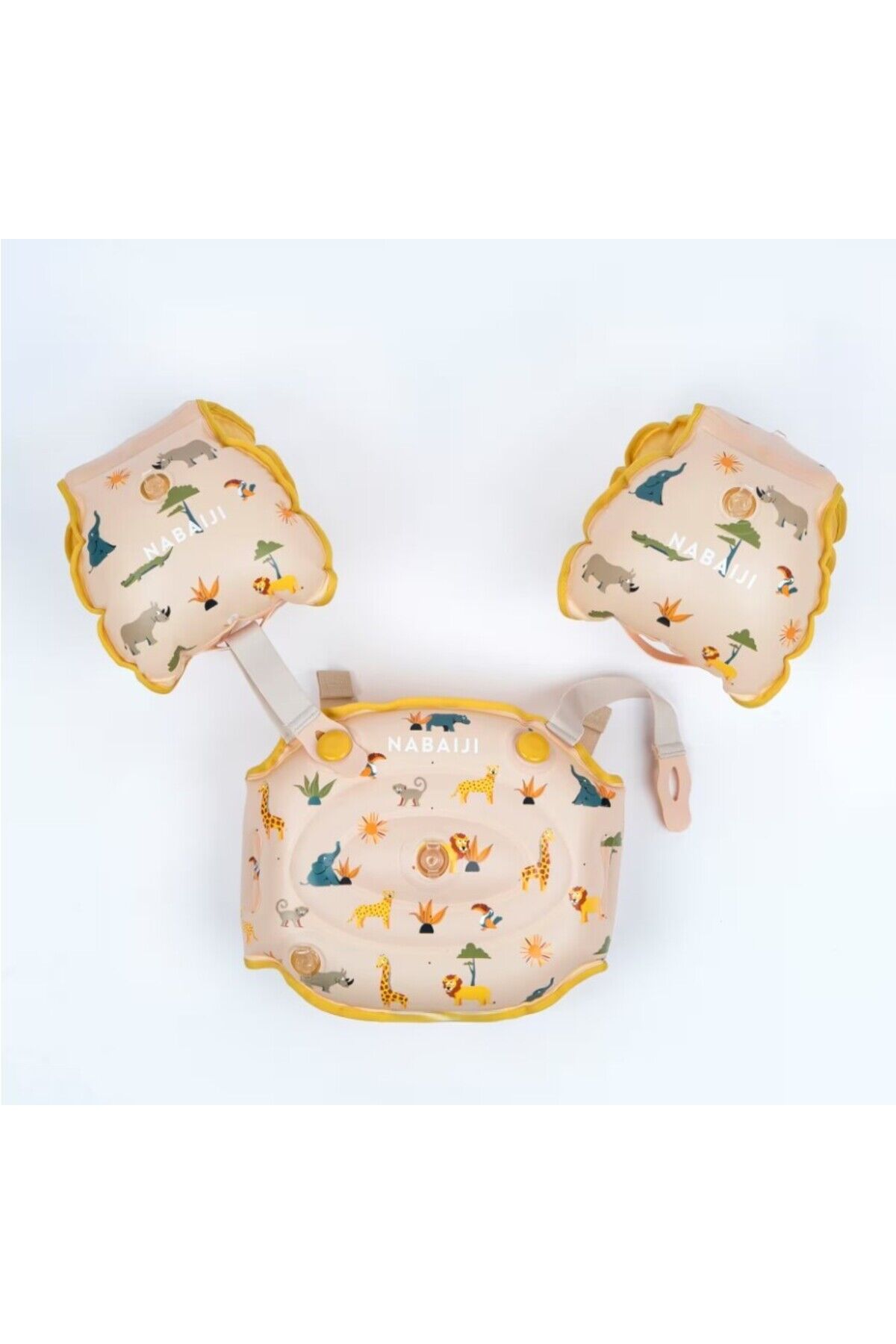 Nabaiji Tiswim Çocuk Yüzme Kolluğu Tropikal Baskılı 2-6 yaş 15- 30 kg