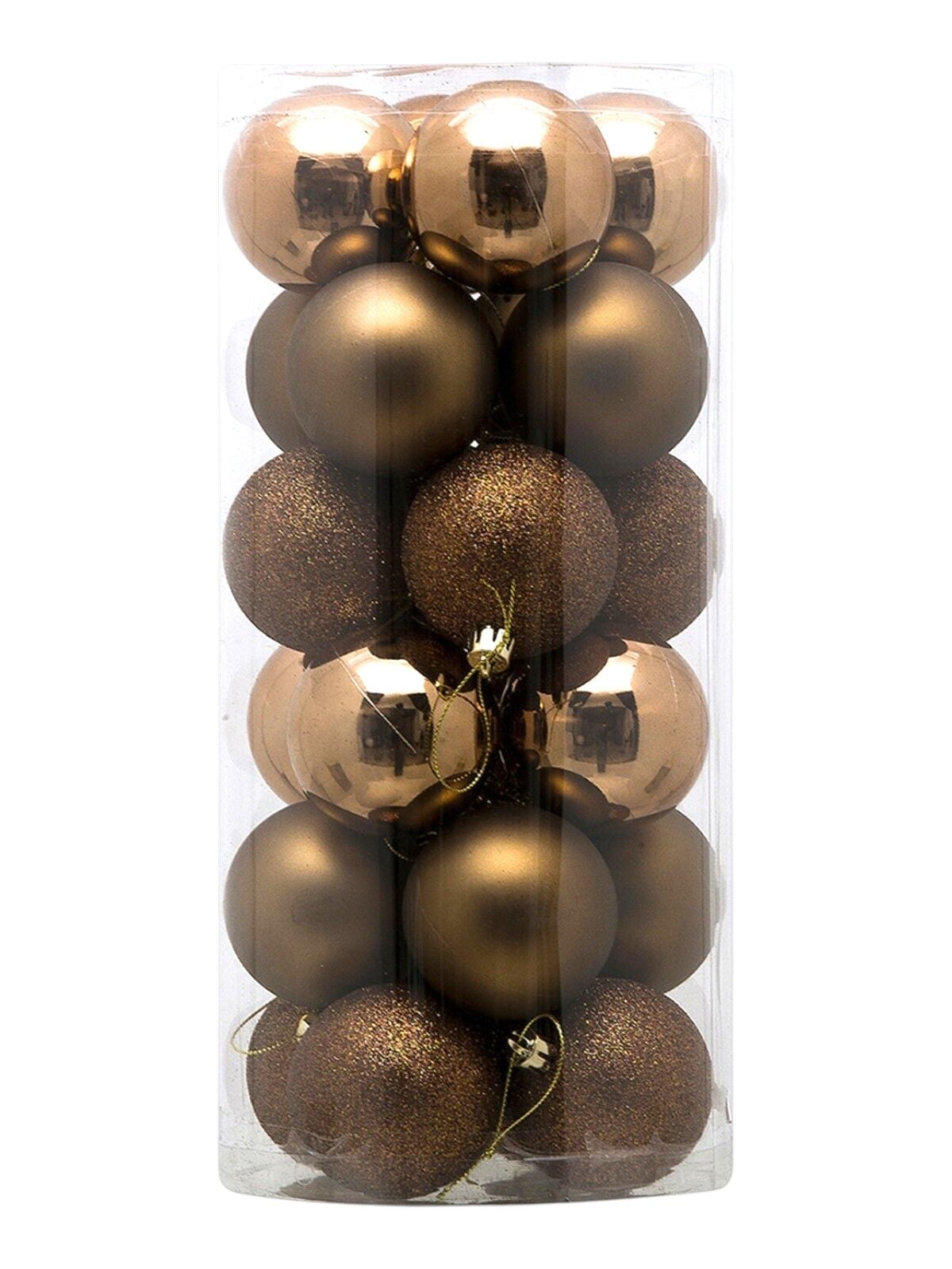 Snow Angels 6 Cm Yılbaşı Topu 24'Lü bronz
