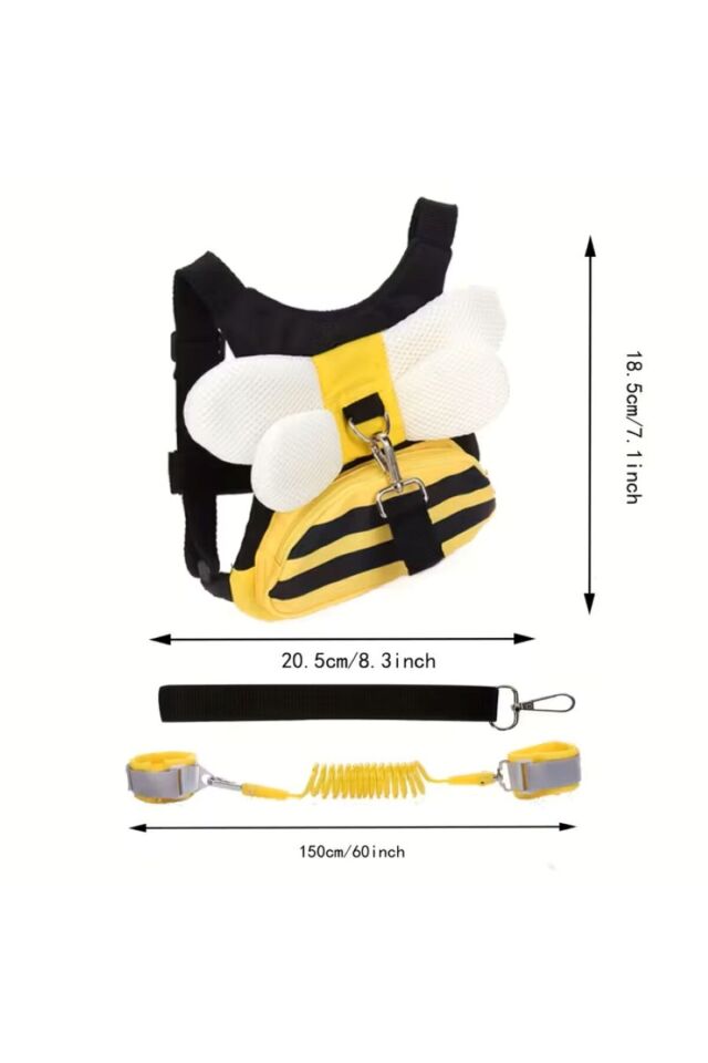 Kayıp Önleyici Çocuk sırt kemeri Çocuk Güvenliği El Kayışı set Elastik Tel Halat arı temalı