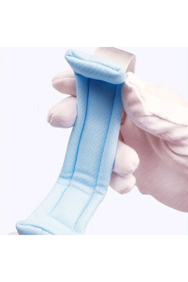 Kayıp önleyici çocuk bilekliği çocuk güvenliği el kayışı elastik tel halat mavi-pembe 130 cm