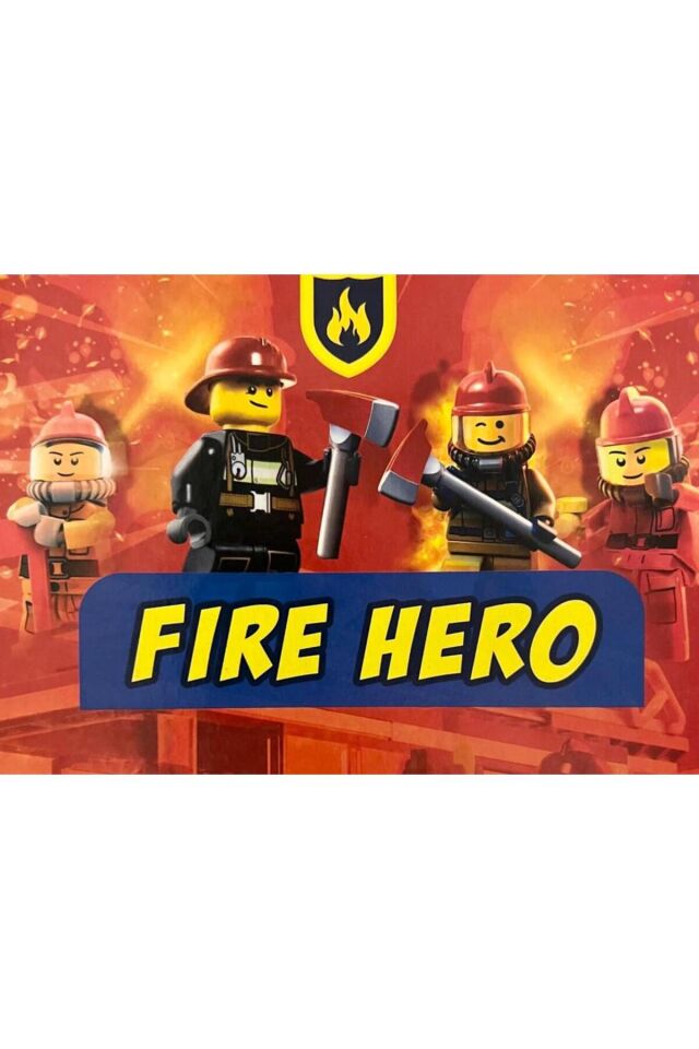 LEGO İTFAİYE KARAKTERİ ARAÇ VE GEREÇLERİ FIRE HERO