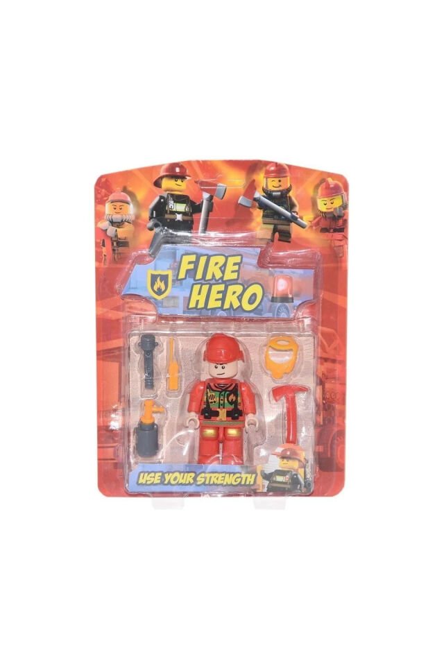 LEGO İTFAİYE KARAKTERİ ARAÇ VE GEREÇLERİ FIRE HERO