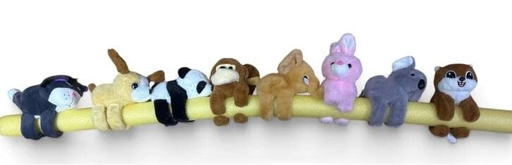 Peluş Hayvanlar 16 cm bileğe takılan sarılan renkli