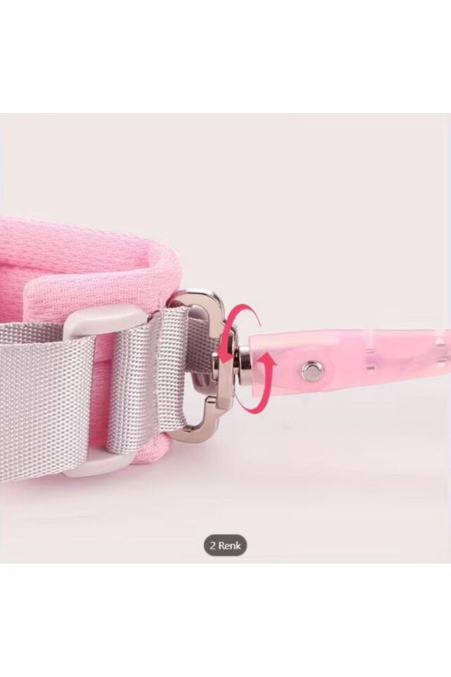 Kayıp Önleyici Çocuk sırt kemeri Çocuk Güvenliği El Kayışı set Elastik Tel Halat Mavi-Pembe