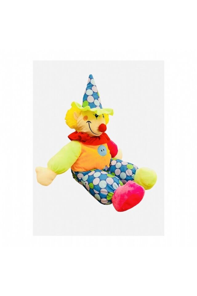 PELUŞ PALYAÇO 70 CM RENKLİ SOFT YUMUŞAK OYUNCAK