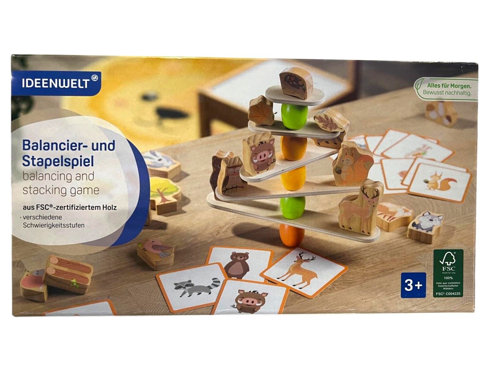 Ideenwelt Ahşap Denge Oyuncağı 29 Parça 18 kart
