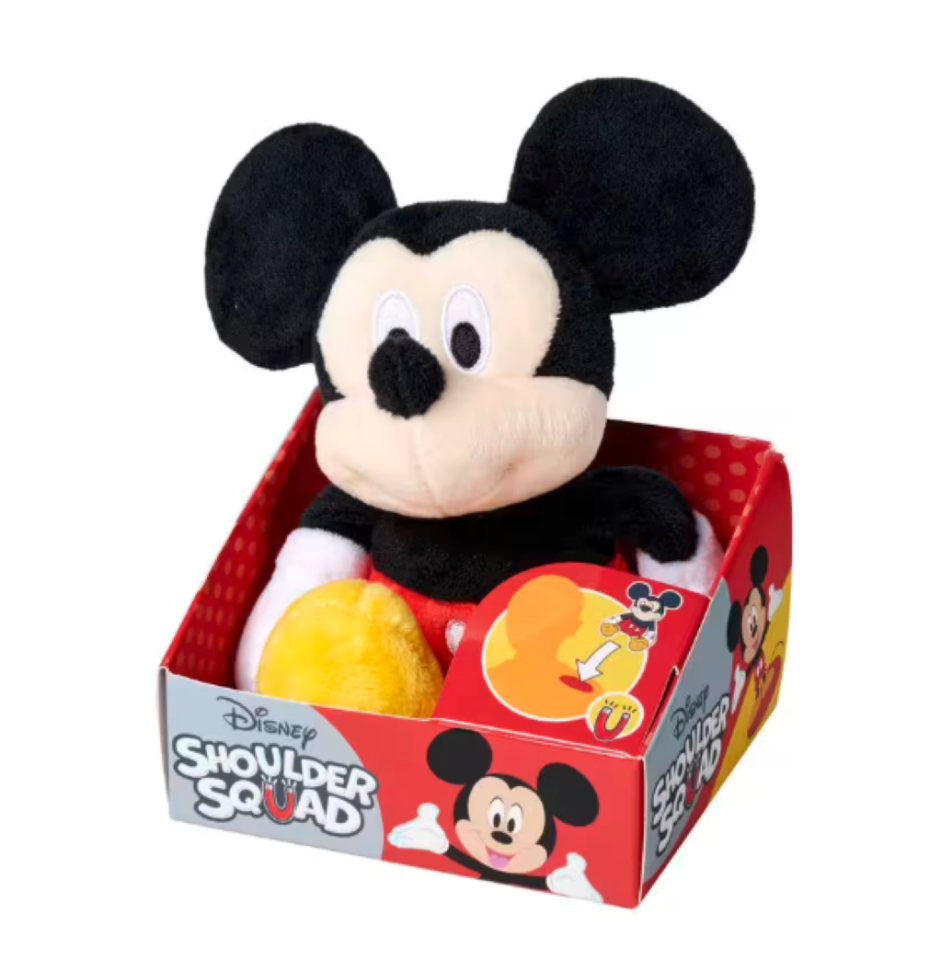 Disney Shoulder Squad Mickey Manyetik Omuzda Oturan Peluş 12 cm