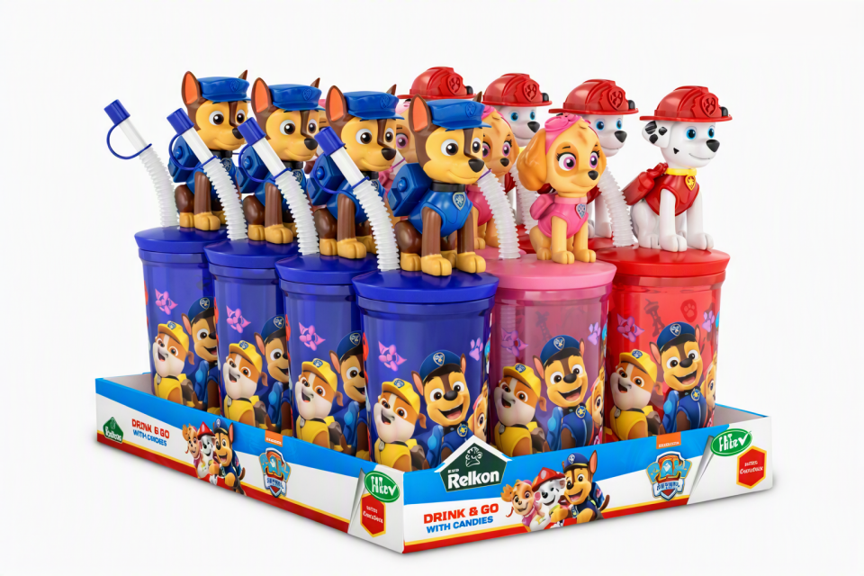 Relkon Paw Patrol Drink & Go With Candies – Şekerli Matara (1 Adet)
