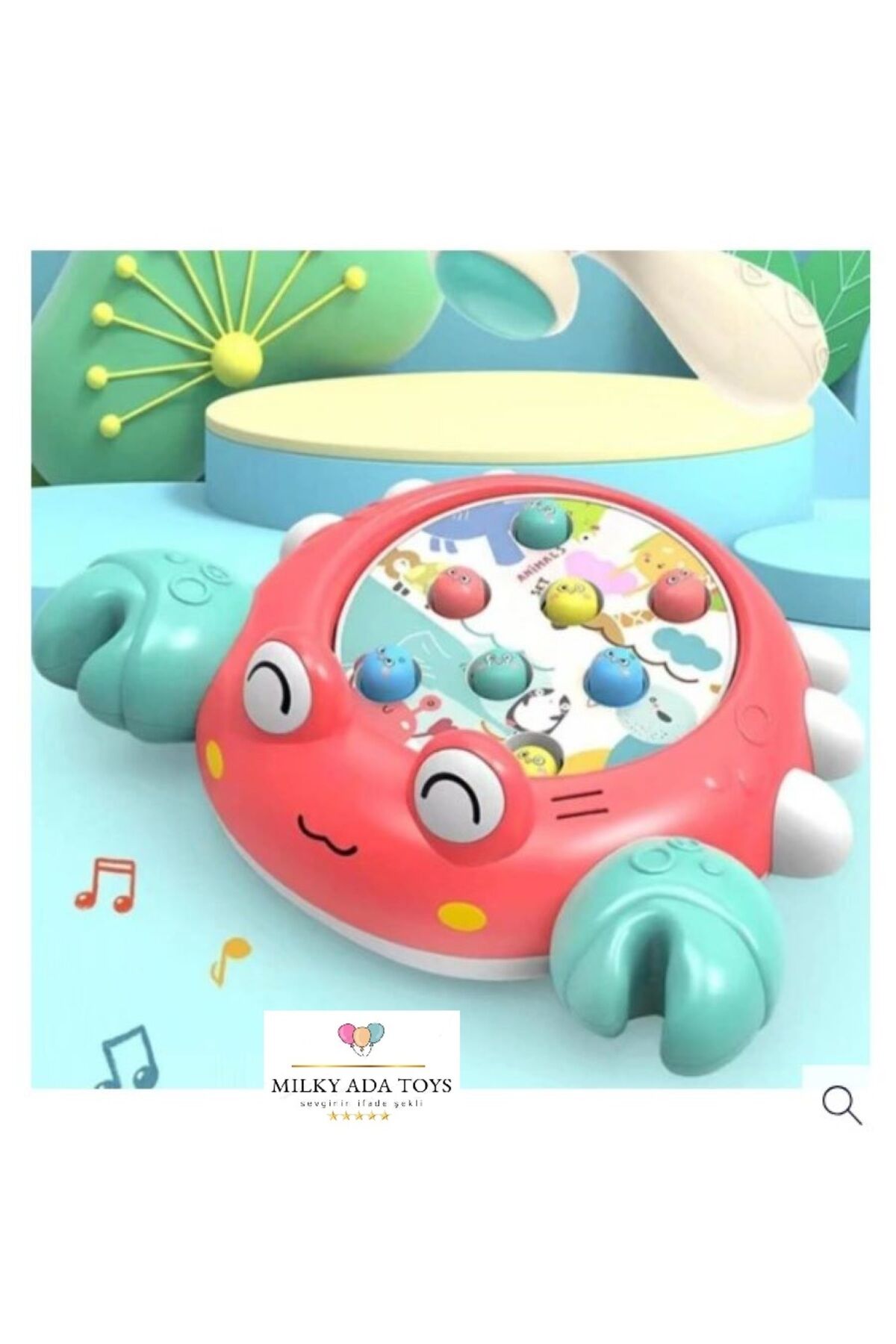 YENGEÇ ŞEKİLLİ KÖSTEBEK AVI OYUNU  KÖSTEBEK VURMA ÇEKİÇ OYUNU HAMMER 28 CM X 19 CM