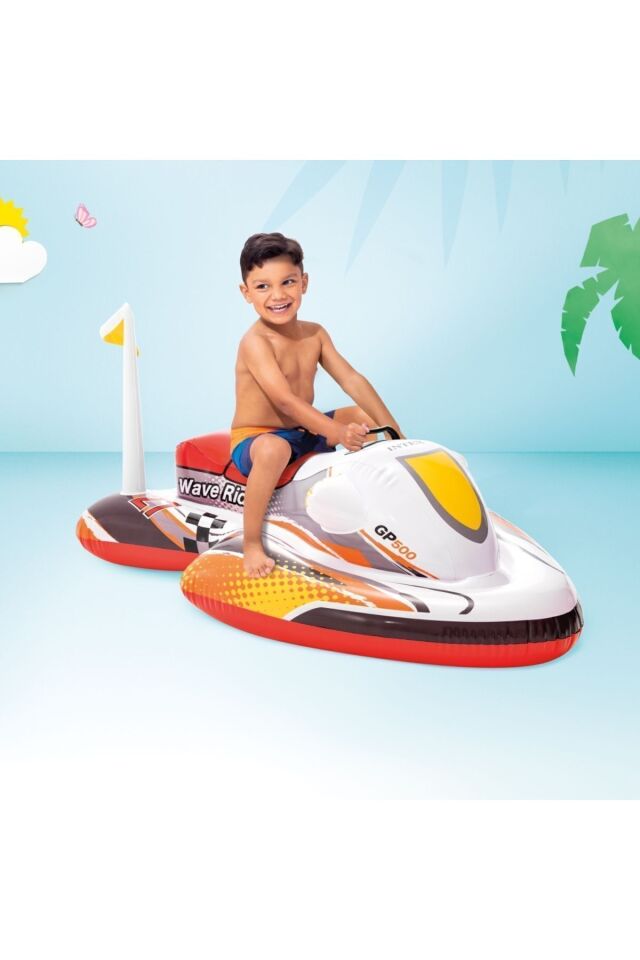 Tutunmalı Şişme Jet Ski Çocuk Deniz Havuz Binici 117x77 Cm