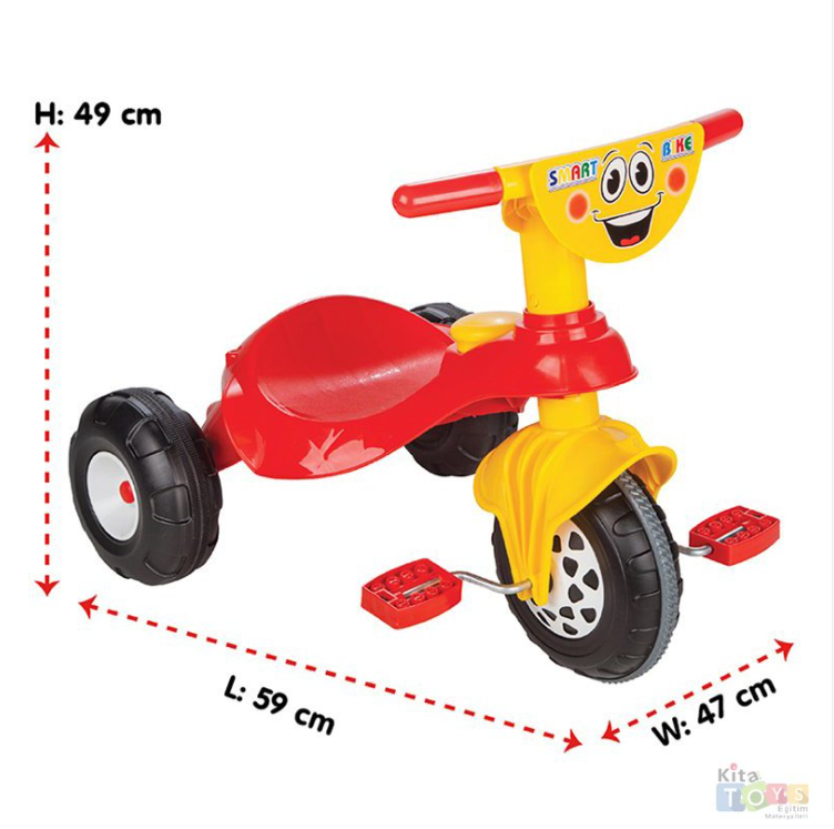 Pilsan 07-132 Smart Mavi 3 Tekerlekli Bisiklet