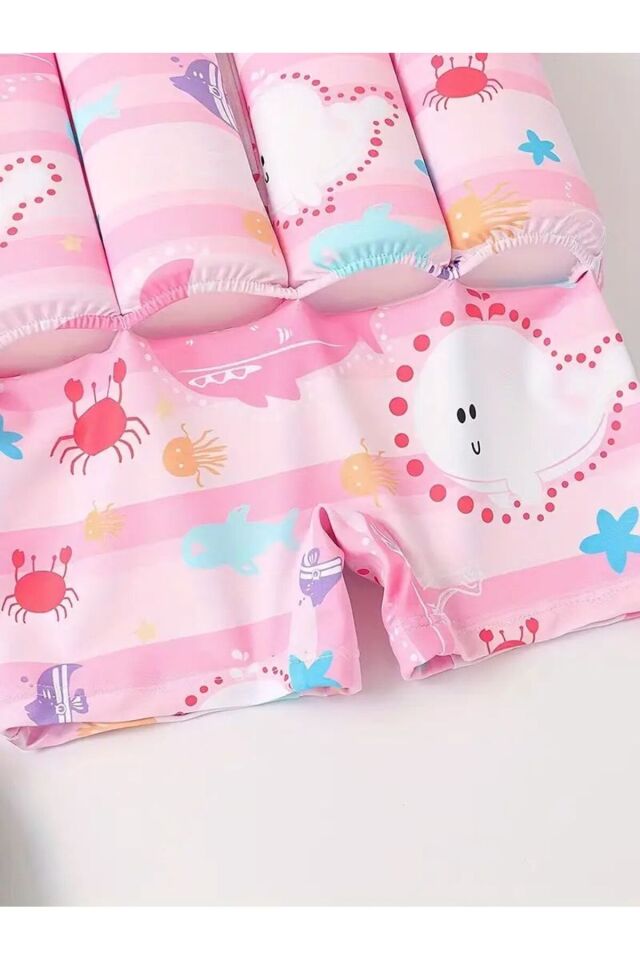 Çocuklar için(1-2yaş)süngerli yüzme mayosu erkek-kız (yurtiçi) 1 adet desenli swimwear desenli