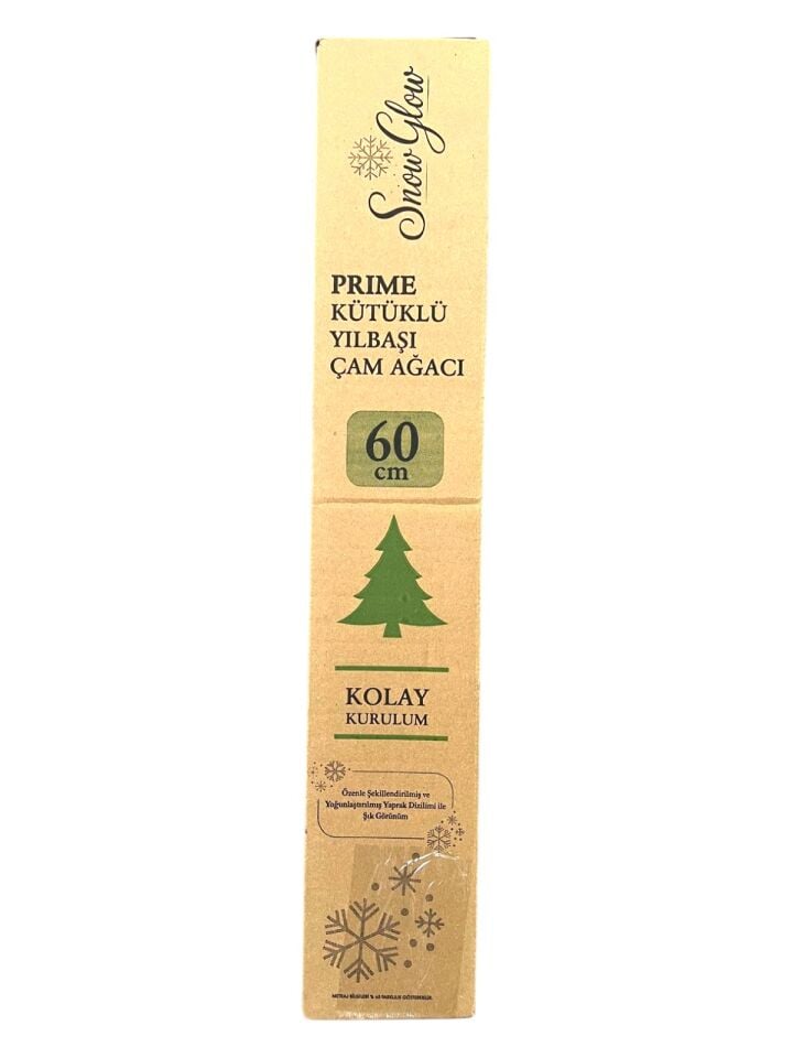 Snow Glow Prime Kütüklü Yılbaşı Çam Ağacı 60 Cm 55 Dal