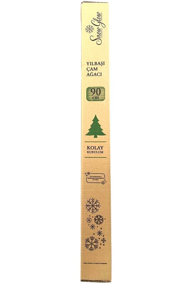 Snow Glow Yılbaşı Çam Ağacı 90 cm 76 Dal – Dekoratif Yeni Yıl Ağacı
