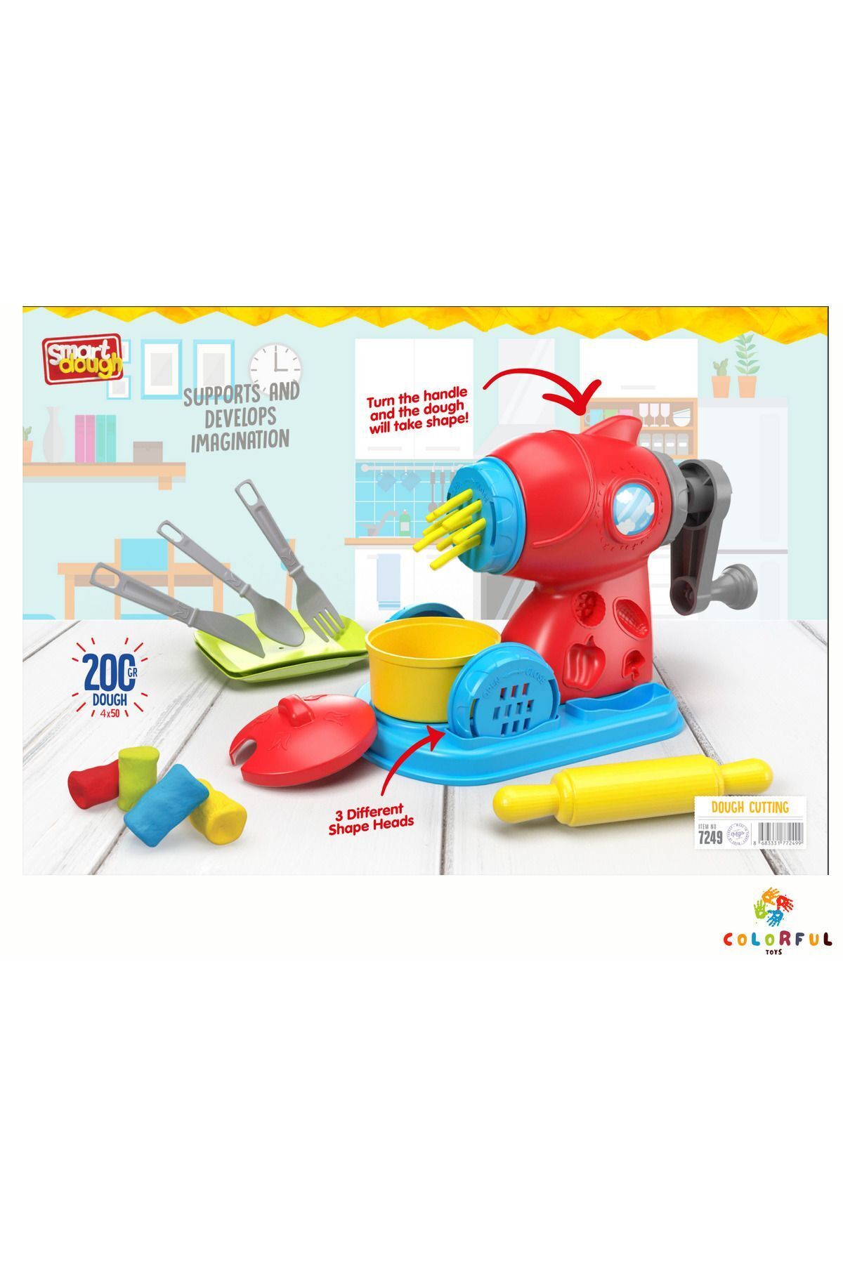 HAMUR KESME MAKİNESİ 4 RENK HAMUR 4X50 GR