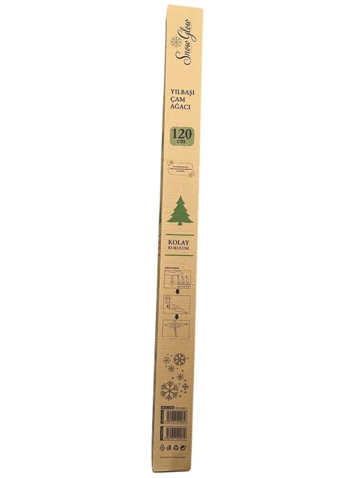 Snow Glow Yılbaşı Çam Ağacı 120 cm 90 Dal – Dekoratif Noel Ağacı