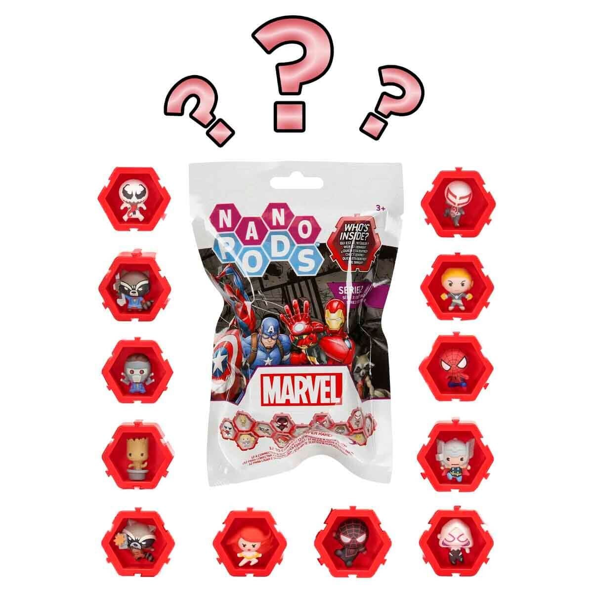 Marvel Nano Pods Sürpriz Figür Paketi S2 (3 adet)